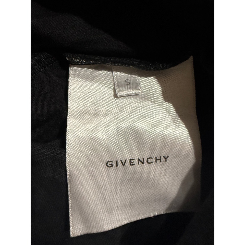 Givenchy Black Mock Neck Short Sleeve‎ T Shirt Top Logo Detail Size S - Picture 5 of 7